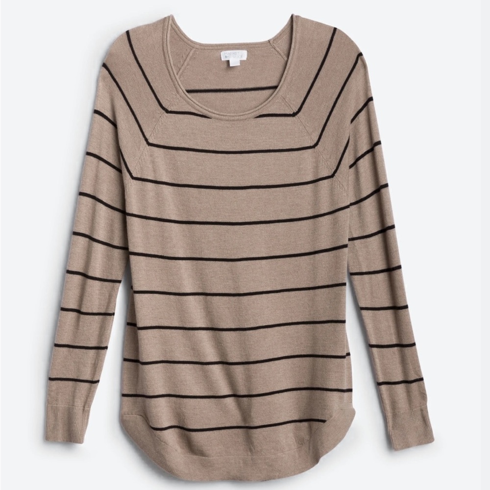 Market & Spruce Curved Hem Pullover Lightweight Sweater Size XL